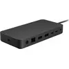 Bild von Microsoft Surface Thunderbolt 4 Dock, Thunderbolt 4, 3.5mm, RJ-45, Thunderbolt 4, USB 3.2 Gen 2 (3.1 Gen 2) Type-A, USB Typ-C, Kensington, Schwarz, 165 W, Rundkabel