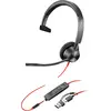 Bild von HP Poly Blackwire 3315 Monaurales USB-C-Headset, für Microsoft Teams, + 3,5-mm-Stecker + USB-C/A-Adapter, Kabelgebunden, Büro/Callcenter, 103 g, Kopfhörer, Schwarz