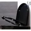 Bild von BERNSTEIN Duroplast WC-Sitz U1002 in Schwarz mit Softclose-Absenkautomatik und Take-Off-Funktion, Universelle D-Form