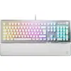 Bild von Turtle Beach Vulcan II   Mechanische PC Gaming-Tastatur, Tactile TITAN II Schalter, beleuchtete Tasten, abnehmbare Handballenauflage, DE Layout, Kabelgebunden, USB, Mechanischer Switch, AZERTY, RGB-LED, Weiß