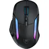 Bild von Turtle Beach Kone II Air   Kabellose, ergonomische RGB-Gaming-Maus, 350-Stunden-Akku, optischer 26K DPI Sensor, 21 programmierbare Funktionen, 4D-Free-Spin-Scroll-Rad, Schwarz, Rechts, Optisch, RF Wireless + Bluetooth, 26000 DPI, Schwarz