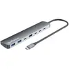Bild von Manhattan 181167, Kabelgebunden, USB 3.2 Gen 2 (3.1 Gen 2) Type-C, 100 W, Grau, Space Grey, Aluminium