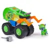 Bild von PAW Patrol Rescue Wheels - Rockys Recycling Monstertruck mit Geschoss-Abwurf und Rocky Hundefigur, Müllwagen, 3 Jahr(e), Kunststoff, Schwarz, Grün, Orange