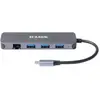 Bild von D-Link DUB-2334 5-in-1 USB-C Hub mit Gigabit Ethernet/Power Delivery