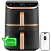 Bild von Cosori Turbo Tower Pro Smart, Heißluftfritteuse, 10,8 l, 30 °C, 230 °C, Einzelbild, Schwarz, Gold