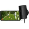 Bild von Ring Stick Up Cam Plug-in, IP-Sicherheitskamera, Innen & Außen, Kabellos, 2400 MHz, Tisch/Wand, Schwarz