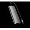 Bild von Satechi ST-P8KEM, Kabelgebunden, USB 3.2 Gen 1 (3.1 Gen 1) Type-C, 10,100,1000 Mbit/s, Grau, SD, 54,1 mm