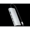 Bild von Satechi ST-P8KES, Kabelgebunden, USB 3.2 Gen 1 (3.1 Gen 1) Type-C, 10,100,1000 Mbit/s, Silber, SD, 54,1 mm
