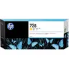 Bild von HP 728 Gelb DesignJet Druckerpatrone, 300 ml, HP DesignJet T730 Drucker, HP DesignJet T830 Multifunktionsdrucker, Thermal Inkjet, Gelb, F9K15A, Singapur, 283 mm