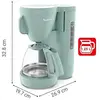 Bild von Moulinex Filterkaffeemaschine, Wassertank vorne, 1,25 l, Permanentfilter, schwenkbarer Filterhalter mit breitem Griff, Tropfstopp, Warmhaltefunktion,