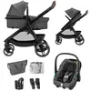 Bild von Maxi-Cosi Zelia S Trio² Kinderwagen 3 in 1 mit CabrioFix S Kindersitz, 0-4 Jahre, Einhändig Klappbar, Wendbares Kinderwagen Set, Dark Grey