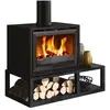 Bild von 10-kw-holzofen aus schwarzem gusseisen Godin 411109NOIR