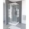Bild von Komplettdusche 90×90×215 cm, Duschtasse, Gleittüren, 5 mm ESG, Armatur