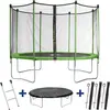 Bild von Trampolin Yoopi 2 LUXE - Ø 3,65 m - mit Netz + Leiter + Abdeckung + Befestigungsset