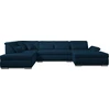 Bild von Best Mobilier Vermont, Ecksofa, Blau, 7 Sitz(e), Vermont, Stoff, Holz