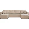 Bild von Best Mobilier Topaze, Beige, 7 Sitz(e), Topaze, Samt, Holz, Kunststoff