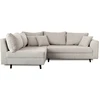 Bild von Best Mobilier Rune, Ecksofa, Grau, 4 Sitz(e), Rune, Samt, Holz