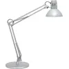 Bild von MAUL Tischleuchte MAULstudy Silber E27 aus Metall mit Doppelarm und Standfuß