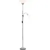 Bild von Brilliant Lampe Spari LED Deckenfluter Lesearm silber/weiß | 1x LED-A60, E27, 9.