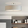 Bild von BRILLIANT Deckenleuchte Andria 60cm | klassische und dekorative Leuchte | chrom/hellgrau | 3x E27 max. 60 W | IP20