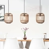Bild von BRILLIANT Pendelleuchte Woodrow | Hängeleuchte im Naturstyle | 125 cm | Metall/Rattan | Hellbraun | 3x E27 max. 60 W