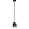 Bild von Brilliant Pendelleuchte Beth Kaffee/Rauchglas max. 60W E27 ohne Leuchtmittel kürzbar