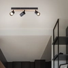 Bild von BRILLIANT LED Spotbalken, 3-flammig Jello Wood 42 cm Metall/Holz schwarz/holz