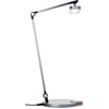 Bild von BRILLIANT silberne LED Tischlampe | Schreibtischleuchte mit wireless charging | 10W 1000 lm dimmbar CCT | Höhe 40 cm | Aluminium/Kunststoff