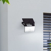 Bild von BRILLIANT schwarze Solar Außenwandleuchte LUTON | mit Bewegungsmelder | 6W 1000lm 4100K | IP65 | Kunststoff/Metall
