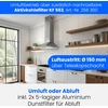 Bild von Bomann DU 652.1 IX Dunstabzugshaube/ 60 cm/Umluft- oder Abluftbetrieb/LED-Beleuchtung / 338,6 m³/h / Edelstahl
