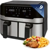 Bild von ProfiCook® Doppel-Heißluftfritteuse 9 Liter, XXL Heißluftfritteuse Doppelkammer, Frittieren mit heißer Luft ohne zusätzliches Öl, 9 Programme, Air Fryer, Touchscreen, PC-FR 1242 H, 2400W