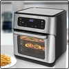 Bild von ProfiCook PC-FR 1200 H Heißluft-Fritteuse, 9 Automatikprogramme inkl. variabler Zeit und Temperatureinstellung, Kapazität: ca. 11 Liter, 4 Einschubhöhen für optimale Backergebisse, Edelstahl-schwarz