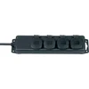 Bild von Brennenstuhl Steckdosenverteiler IP44 4-fach schwarz 2m H07RN-F 3G1,5, 1159960