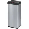 Bild von Hailo Big-Box Swing XL Mülleimer - 1 x 52 Liter - selbstschließender Schwingdeckel - Stahlblech - Müllbeutel-Klemmrahmen - Mülleimer Küche rechteckig - Abfalleimer Germany - silber
