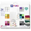 Bild von STAEDTLER FIMO effect 8013 ofenhärtende Modelliermasse Materialpackung "effect Basic", 24 Halbblöcken je 25g