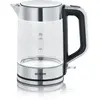 Bild von Severin Wasserkocher Glas/Edelstahl, 1,7L, 2200W, kompakt, 1-Hand-Bedienung, Kalkfilter herausnehmbar, BPA-frei, leichte Reinigung, WK 3420
