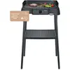 Bild von Severin Elektrogrill, Standgrill & Tischgrill für Innen- & Außennutzung, Balkon & Küche, Temperaturen 40-220°C, 39x23cm, 2000W, schwarz, PG 8596