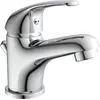 Bild von SCHÜTTE ATHOS Waschtischarmatur mit Zugstange, Wasserhahn Bad mit Ablaufgarnitur, Chrom