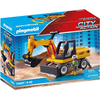 Bild von PLAYMOBIL Bagger mit beweglicher Schaufel, 360° drehbar und ausklappbaren Stützfüßen für Kinder ab 4 Jahren