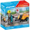Bild von PLAYMOBIL Action Bauarbeiter mit Meissel, 4 Jahr(e), Mehrfarbig, Kunststoff
