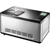Bild von Unold 48845 Eismaschine Gusto - mit selbstkühlendem Kompressor, 180 W, 2 L Volumen, elegantes Edelstahlgehäuse, LCD-Display