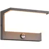Bild von Trio Leuchten LED Außen Wandleuchte Nestos 240969142, Aluminium Druckguss Anthrazit, Schirm Kunststoff Weiß, inkl. 13 Watt LED, Bewegungssensor