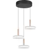 Bild von Trio Celeste Pendelleuchte LED Metall/Glas 3 Fassungen Dimmbar
