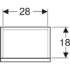 Bild von Geberit Waschtischunterschrank Renova Plan 31,4x60,5x22cm, 1 T, k, la., lack. ma