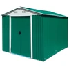 Bild von Metall Garten Gerätehaus Geräteschuppen Gartenhaus Schuppen grün 236x174,5x206