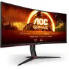 Bild von AOC G2 CU34G2XPD/BK, 86,4 cm (34"), 3440 x 1440 Pixel, Wide Quad HD, LED, 1 ms, Schwarz, Rot