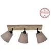 Bild von JUST LIGHT GERDA MICHEL Deckenleuchte E27 max. 40W 3-fach Holz-natur 11582-79