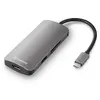 Bild von Sharkoon USB 3.0 Type C Multiport Adapter, Kabelgebunden, USB 3.2 Gen 1 (3.1 Gen 1) Type-C, USB Typ-C, Grau, MMC, SD, 5 Gbit/s