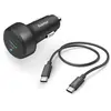 Bild von Hama Auto-Schnellladegerät Ladekabel USB-C, PD, 25 W, 1 m, Schwarz