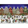 Bild von Puzzle-Adventskalender - Winterabend in der Stadt